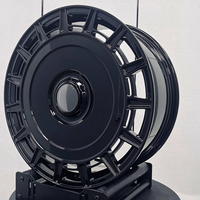 Jantes en aluminium forgé sur mesure de qualité supérieure, faible MOQ, 4 pièces, pour voitures, plusieurs tailles, noir brillant, 4, 5, 6 trous, moyeu rond