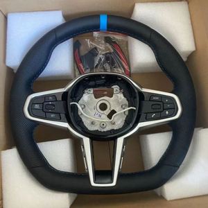 Volant de voiture sport en cuir pleine fleur pour <span class=keywords><strong>BMW</strong></span> X3 G01 X4 G30 G31 G32 G02 G42 G21 G14 M2 G87 M3 G80 M4 G20 <span class=keywords><strong>2022</strong></span> 330i M8 G82 - Product Image 5