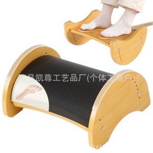 Wooden footstool/living room sofa footrest rocking footstool/office desk footstool/non-slip solid <b>wood</b> footstool - Product Image 5