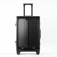 Maleta de Mano Rígida de Aluminio de 20 Pulgadas, Moderna y Portátil, con Ruedas Fijas, Candado TSA, Ligera y Resistente