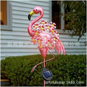Lámpara Solar de Jardín con Forma de Flamenco, Lámpara de Estaca LED para Exteriores, Resistente al Agua, Decorativa, Alimentada por Energía Solar - Product Image 4