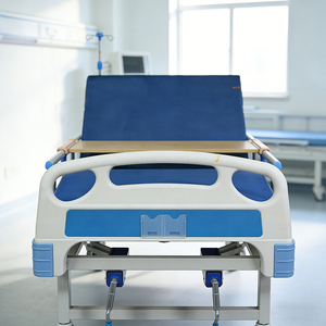 Cama <span class=keywords><strong>de</strong></span> Hospital con Doble Manivela Certificada por la CE, Respaldo y Reposapiés <span class=keywords><strong>de</strong></span> Dos Funciones, Acero Galvanizado <span class=keywords><strong>de</strong></span> 240 kg para Residencias <span class=keywords><strong>de</strong></span> Ancianos Europeas - Product Image 5