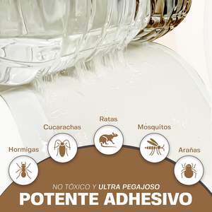 Trampas de Pegamento para <span class=keywords><strong>Ratones</strong></span> e Insectos, Tablas Adhesivas Pre-Encurtidas para Chinches, Cucarachas y Moscas |   Control de Plagas en Interiores No Tóxico - Product Image 2