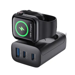 2024 New 43W Foldable 4 In 1 Power Supply PD Fast Charger Smart Watch Charger For IPhone Apple Watch