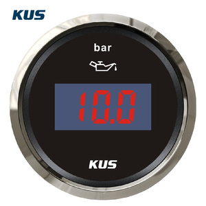 KUS SEA-V 시리즈 52mm 디지털 오일 압력 게이지 12V/24V 범용 보트용 - Product Image 4
