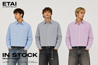 Alta calidad otoño Casual oscuro Plaid patrón franela agradable tendencia completa manga larga poliéster algodón azul cuadros camisas para hombres
