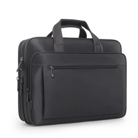 Sacoche pour ordinateur portable d'affaires pour homme - Grande capacité, tissu Oxford, sac souple, imperméable, léger, écologique, idéal pour le bureau