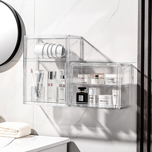 Meja Display akrilik transparan, rak Display akrilik Makeup kecantikan - Product Image 5