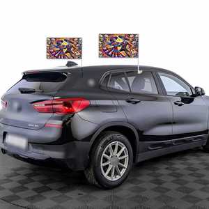 Drapeau <span class=keywords><strong>de</strong></span> fenêtre <span class=keywords><strong>de</strong></span> voiture sur le thème du Jour des Morts au Mexique, <span class=keywords><strong>prix</strong></span> bas, 12x18 pouces, logo personnalisé - Product Image 4