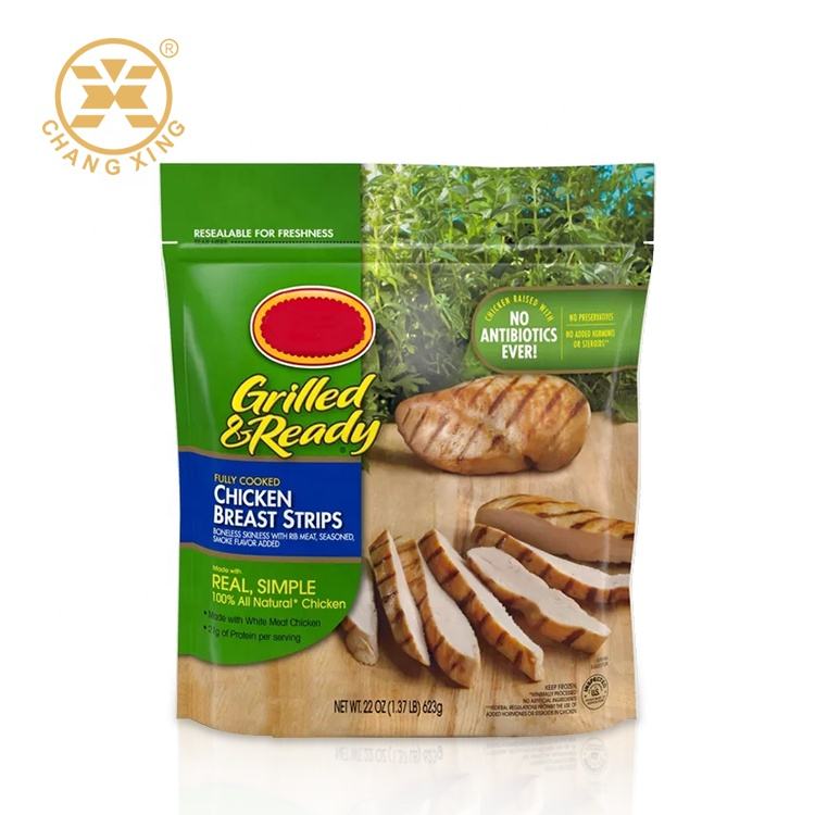 Zipper meat packaging bag