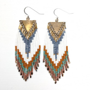 ต่างหูลูกปัดพื้นเมือง - Product Image 1