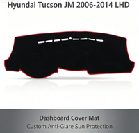 Alfombrilla Protectora para el Tablero de Instrumentos, Antideslizante, Antideslumbrante, de Poliéster, para Hyundai Tucson JM 2006-2014 (LHD), Venta al Por Mayor de Fábrica