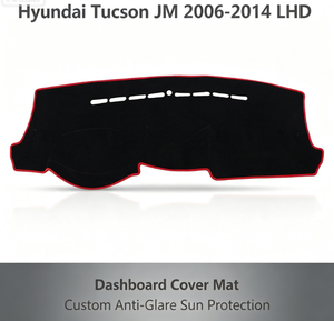 Alfombrilla Protectora para el Tablero de Instrumentos, Antideslizante, Antideslumbrante, de Poliéster, para <span class=keywords><strong>Hyundai</strong></span> <span class=keywords><strong>Tucson</strong></span> JM 2006-2014 (LHD), Venta al Por Mayor de Fábrica - Product Image 1
