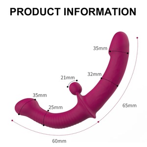 Gode sans bretelles, Double tête vibrante, point G, vibromasseur, jouets sexuels pour femmes, lesbiennes, Couple, masseur de Prostate - Product Image 4