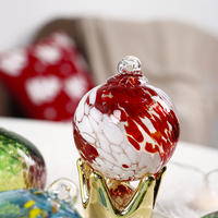 Boules de Noël en verre de 6 cm, nouveau design, décoration suspendue pour arbre de Noël, pour les fêtes de fin d'année
