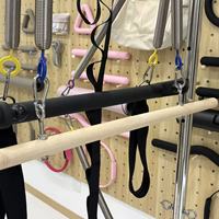 Tour de Pilates en bois de chêne durable 2-en-1, portable, avec logo personnalisé, pour studio de Pilates, machine de fitness pour le remodelage corporel et la gym, vente en gros