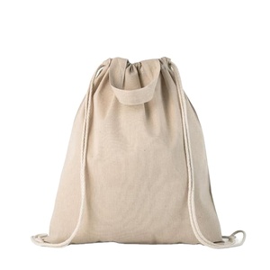Custom logo Personalized Soft Fabric Calico <b>Canvas</b> Cotton <b>Drawstring</b> <b>Bag</b> with Double String - Product Image 1
