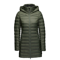 Vestes matelassées longues noires de luxe pour femmes, nouvelle mode hiver, coupe-vent, teintes, respirantes et personnalisées