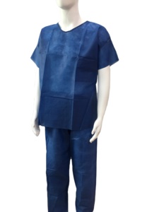Trajes quirúrgicos para Pacientes médicos, traje quirúrgico con pantalones, SMS, buena protección, uniforme de Hospital, OEM PPE, precio de fábrica - Product Image 2