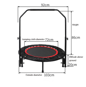 <span class=keywords><strong>Cama</strong></span> <span class=keywords><strong>Elástica</strong></span> Redonda Plegable con Resorte Elástico para Interiores, de 36/38/40/42 Pulgadas, con Reposabrazos, para Gimnasio y <span class=keywords><strong>Fitness</strong></span>, en Oferta - Product Image 5