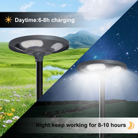 KCD LED alimenté par cellule DC Landscape Deck Design moderne novateur lumière solaire de jardin UFO industriel LED lampadaire solaire