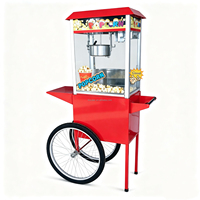 Machine à Popcorn Électrique sur Chariot, Type Toit de Chapiteau