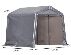 Cochera Personalizada con Techo de Polietileno Ecológico de 1-3/8 Pulgadas de Espesor, Impermeable, con Estructura de Acero con Recubrimiento en Polvo - Product Image 2