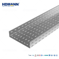 Hdmann Custom 300Mm 800Mm Chemins de câbles électriques industriels robustes en acier inoxydable SS316 perforé pour la construction