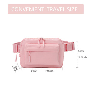 Großhandel Kleine Einfarbige Crossbody-Gürteltasche Nylon-Hüfttasche Modische Lauf- und Wandertasche - Product Image 6