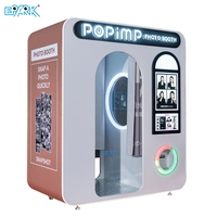 Kiosque photo commercial à monnayeur POPIMP – Machine photo en libre-service pour lieux de divertissement et salles d'arcade