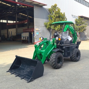 Mini <span class=keywords><strong>tracteur</strong></span> 4x4 à vendre, chargeur de pelle rétrocaveuse remorquable pour travaux en extérieur - Product Image 6