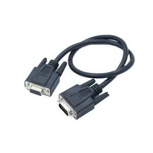 Factory direct DB15 15pin moulding connector 15 pin serial port cable DVI high-definition display connection cable