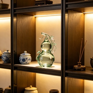 Adorno de Calabaza de Resina Transparente, que Atrae la Felicidad y la Prosperidad, con Enredaderas Entrelazadas para Decoración del Hogar y Regalos - Product Image 3