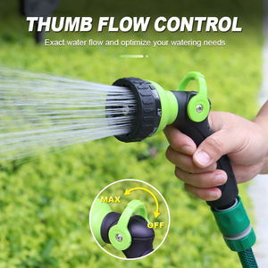 Pistola a spruzzo manuale SUNSHINE per giardino, resistente e leggera, <span class=keywords><strong>8</strong></span> modalità regolabili, alta pressione, impugnatura in gomma antiscivolo, OEM/ODM - Product Image 2