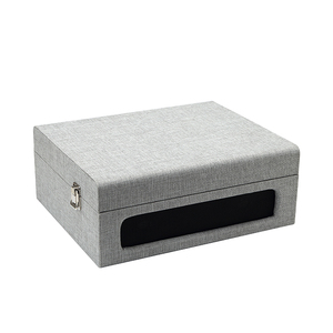 Mode Retro Grammofoon <span class=keywords><strong>Audio</strong></span> Vinyl Draaitafel Platenspeler Koffer Draaitafel Speler - Product Image 5