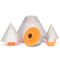 Outil de chanfreinage diamanté brasé M14 transfrontalier pour meuleuses d'angle, pour pierre, carrelage céramique, verre, modèle de foret conique à expansion