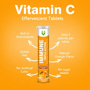 OEM ODM อาหารเสริมแท็บเล็ตแบบเม็ดฟู่มัลติฟังก์ชั่น1000มก. ผลิตวิตามินซีวีแกนปราศจากสารให้วิตามินซี - Product Image 2