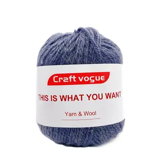 Craft Vogue wholesale 4 mm crochet knitted 100 knitting pure thick alpaca blend yak wool yarn for baby