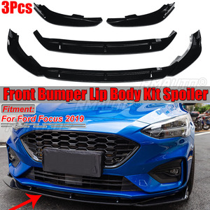 Car Front Bumper Lip Body Kit Spoiler Diffuser <b>Splitter</b> Protector Cover Bumper Lip Deflector Lips for Ford for Focus 2019-2021 - Product Image 1