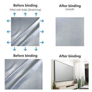 Pantalla de Proyección Plegable AUN de 100'', 120'', 130'' Pulgadas, 16:9, PVC, para Montaje en Pared Interior, para Reuniones de Oficina, ALR 100 - Product Image 3