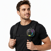 Haut-parleur sans fil portable Havit SK946BT IPX7 étanche V6.0 RGB ultra-léger avec 9H d'autonomie, TWS et crochet pour la randonnée/extérieur