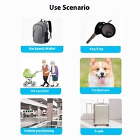 Traceur GPS Exclusif Apple Anti-Perte pour Animaux, Étanche, Compatible Réseau 4G, Fonctionnalité 'Localiser', Suivi PC Android, en Plastique