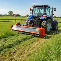 Broyeur à fléaux robuste pour l'agriculture forestière, type KDK, accessoire de déchiqueteuse d'herbe pour tracteur