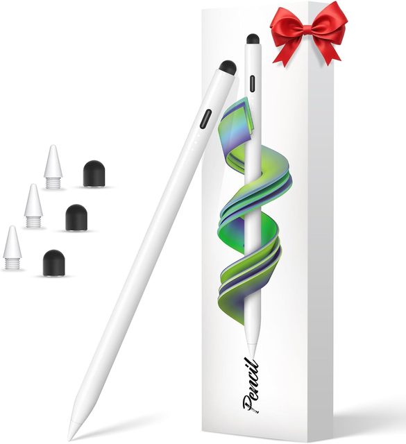 Dual-Use Pencil for iPad Universal Stylus Pen for Students Teachers and Artists Smooth Writing Drawing With Palm Rejection