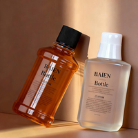 Bouteille de rince-bouche pour animaux de compagnie vide transparente moderne 200ml 300ml 10oz Logo bouteille d'eau en plastique personnalisée pour les soins de la bouche