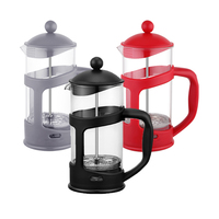 Presse à café manuelle portable résistante à la chaleur 350/800 ml avec piston, personnalisable avec logo, pour café, cuisine, restaurant, maison