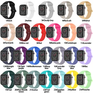 Coolyep-banda de silicona para reloj inteligente, pulsera para Apple Watch, venta al por mayor de fábrica