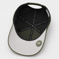 Casquette de golf OEM Olive Performance à séchage rapide, casquette de baseball avec trous latéraux ventilés, protection solaire, fabricant de casquettes de golf en gros