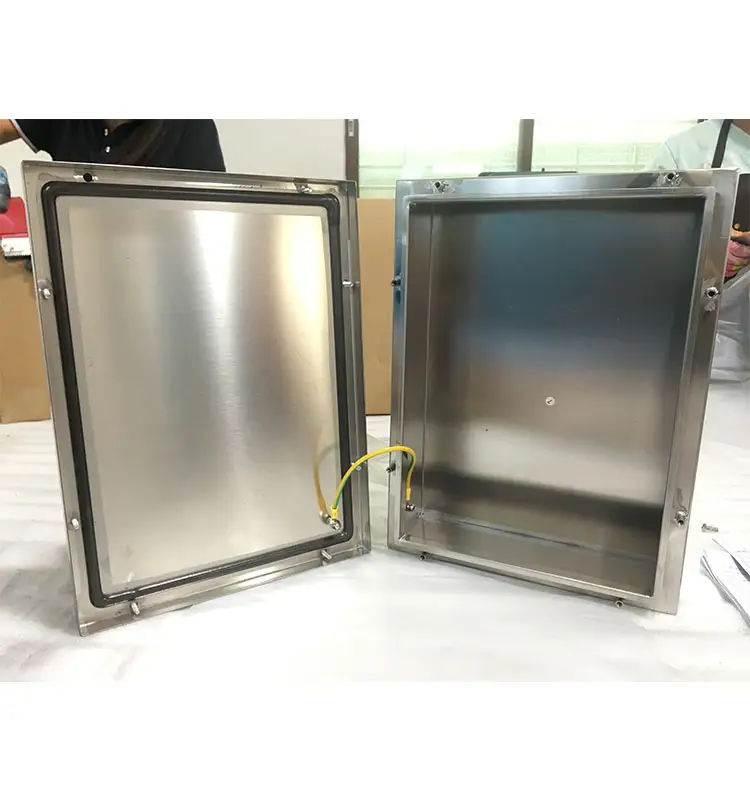 Electrical Wall mount IP67 Waterproof Sheet Stainless Steel Electrical Enclosure enclosure panel cabinet for powder supplier