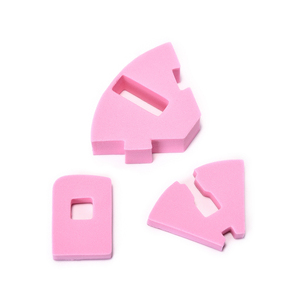 Support d'entraînement en plastique rose pour nail art, support réutilisable pour présentation de faux ongles, idéal pour la formation en manucure et l'utilisation en salon - Product Image 2